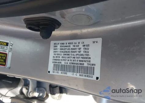 2014 Honda Cr-V Ex from USA, damaged, VIN 3CZRM3H50EG706539